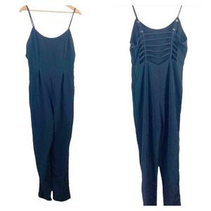 Forever 21 Black Cutout back Jumpsuit Size Medium